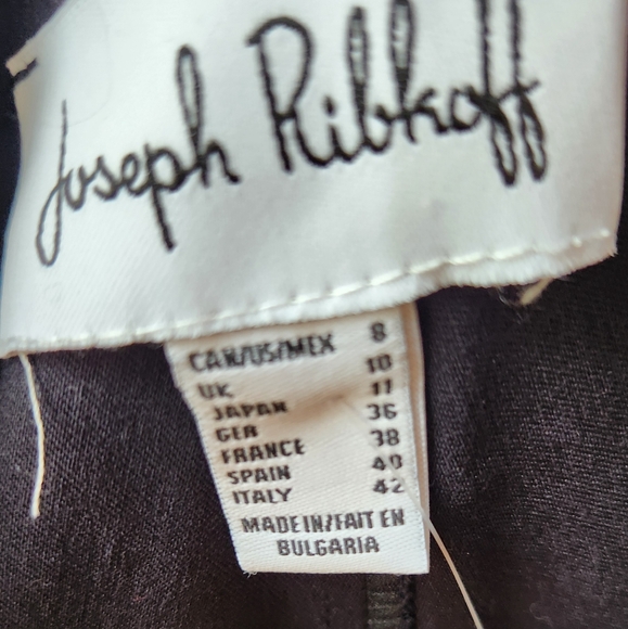 Joseph Ribkoff Black Ruched Front Jacket - Picture 9 of 10